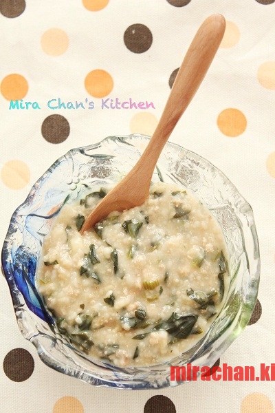 Cháo yến mạch Thịt bằm, Tàu hủ và Rau Spinach
