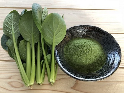 Bột rau xanh của Nhật từ cải bẹ xanh