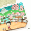 Ví đựng viết hay mỹ phẩm (hình Maruko chan và hoa sakura). Kích thước 12.5 x 20.5 x 5 cm