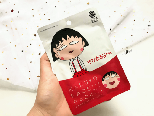 Mask dưỡng ẩm mịn da hình mặt bé Maruko Chan dễ thương