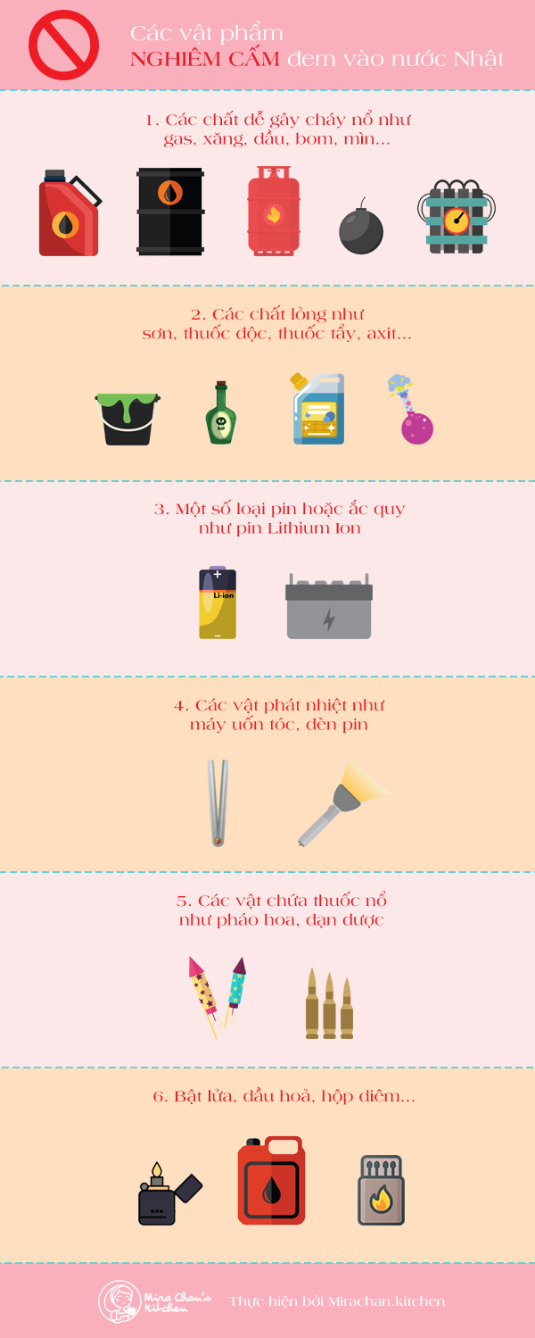 nhập cảnh Nhật cấm mang gì - nghiêm cấm